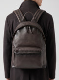 OC PACK 001 - Brown Leather Backpack - thumb image 2,side view