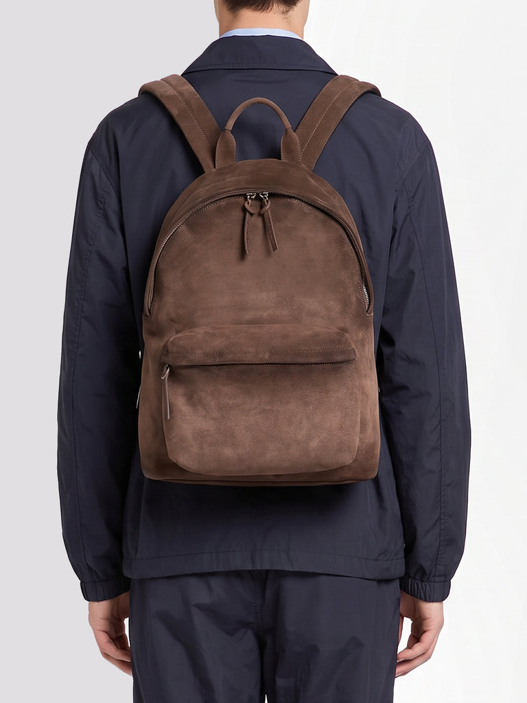 OC PACK 001 - Brown Suede Backpack