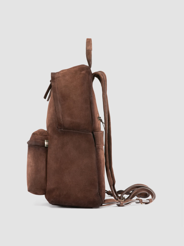 OC PACK 001 - Brown Suede Backpack
