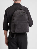 OC PACK 001 - Black Suede Backpack - thumb image 2,side view