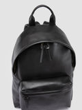 OC PACK 001 - Schwarzer Lederrucksack - thumb image 2,side view