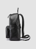 OC PACK 001 - Schwarzer Lederrucksack - thumb image 5,side view