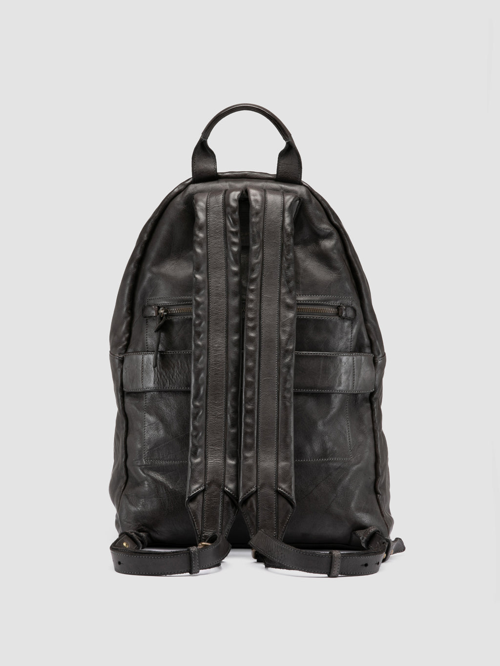 OC PACK 004 - Grey Leather Backpack