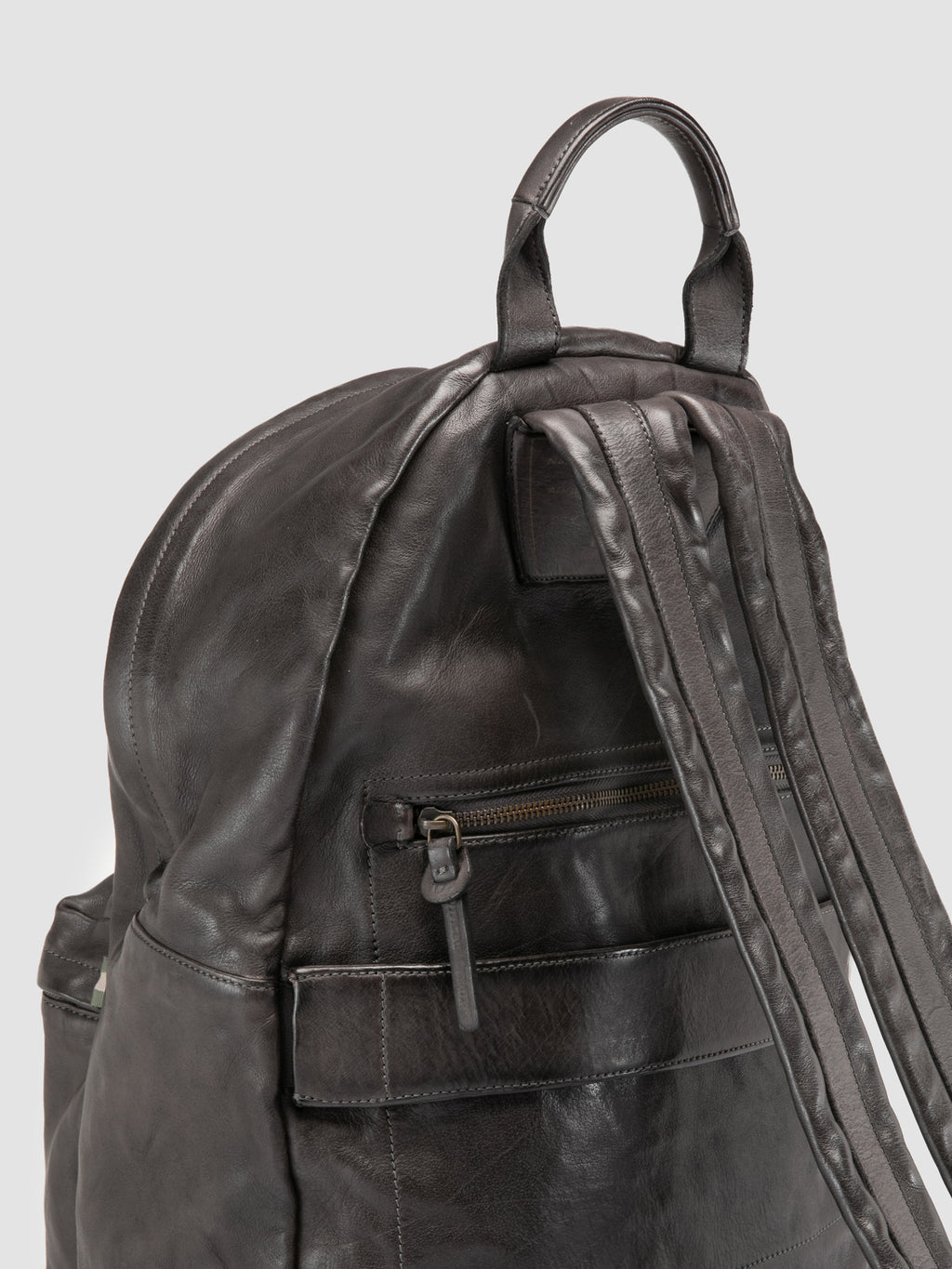 OC PACK 004 - Grey Leather Backpack
