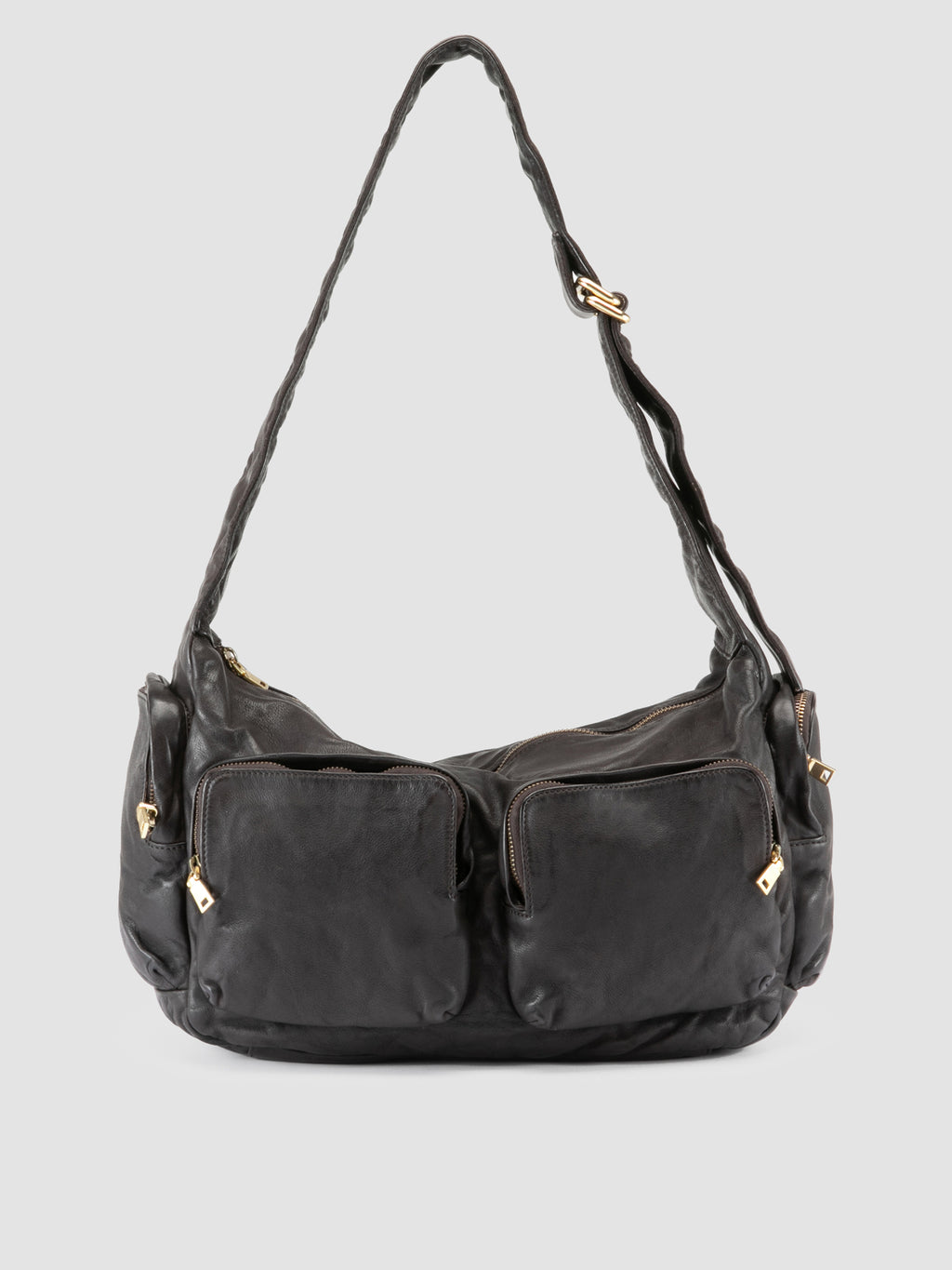 PAGE 002 - Brown Leather Shoulder bags - image 1,side view