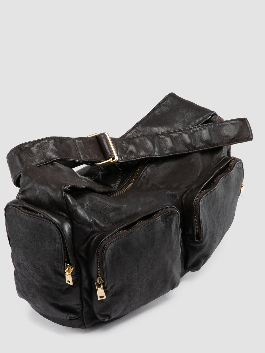 PAGE 002 - Brown Leather Shoulder bags - image 2,side view