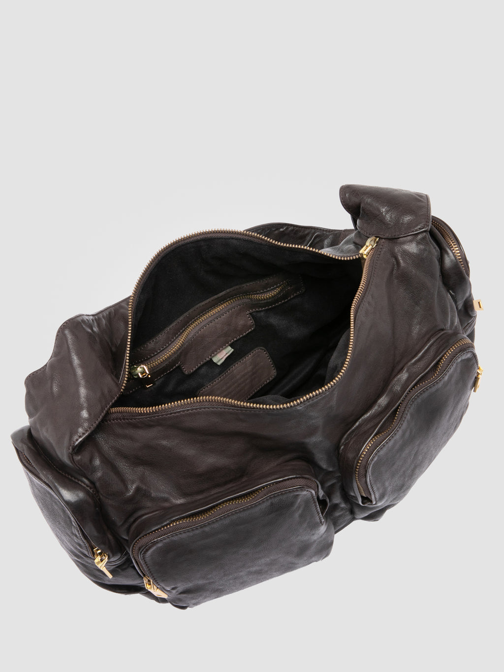 PAGE 002 - Brown Leather Shoulder bags - image 6,side view