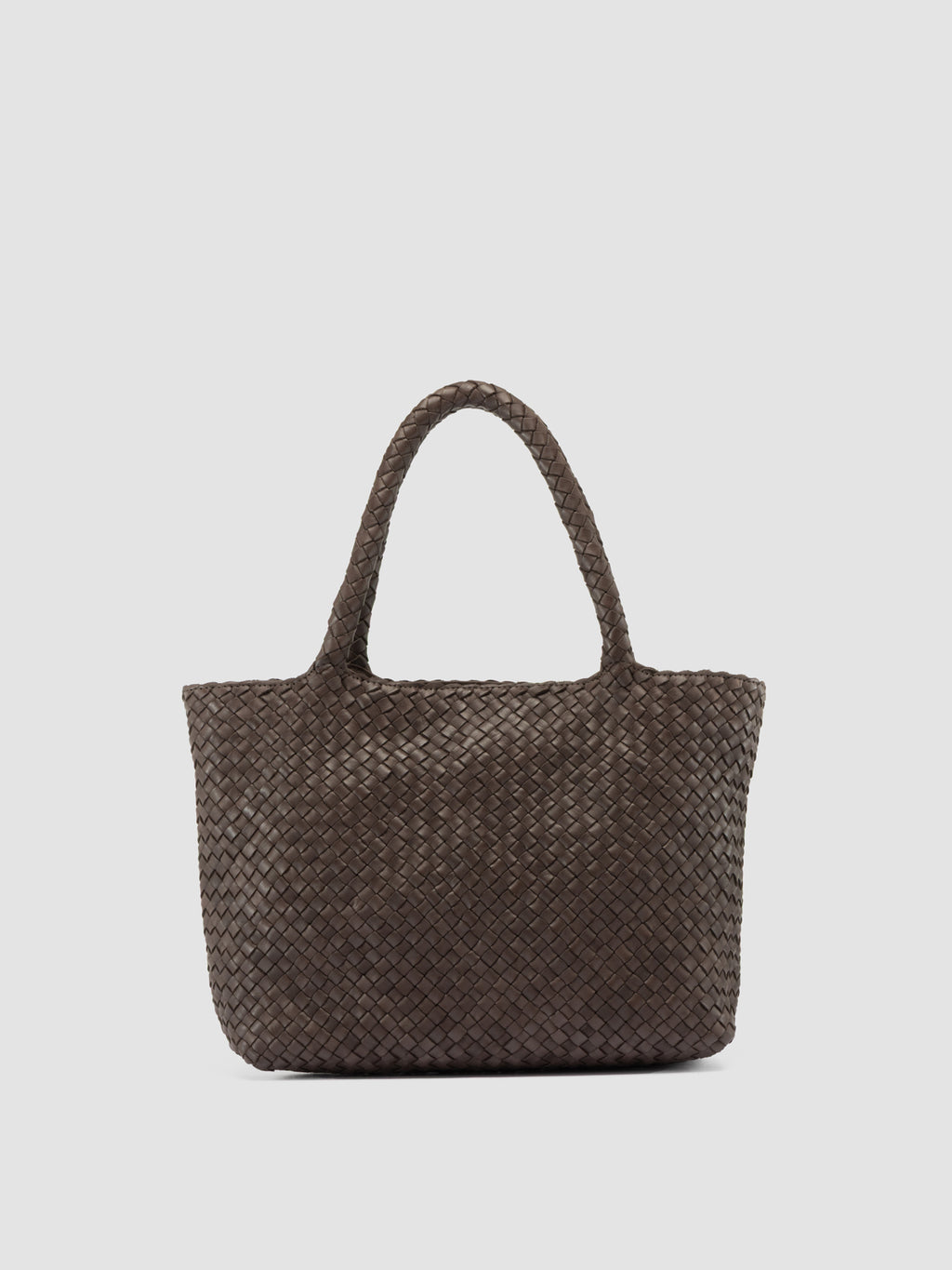 RAQUEL 001 - Braune Schultertasche aus Leder - image 3,side view