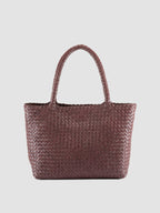 RAQUEL 001 - Burgunderrote Schultertasche aus Leder