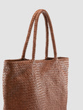 RAQUEL 002 - Brown Leather Shoulder Bag - thumb image 2,side view