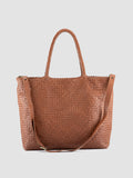 RAQUEL 002 - Brown Leather Shoulder Bag - thumb image 4,side view