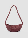 RAQUEL 003 - Burgundy Leather Crossbody Bag - thumb image 1,side view