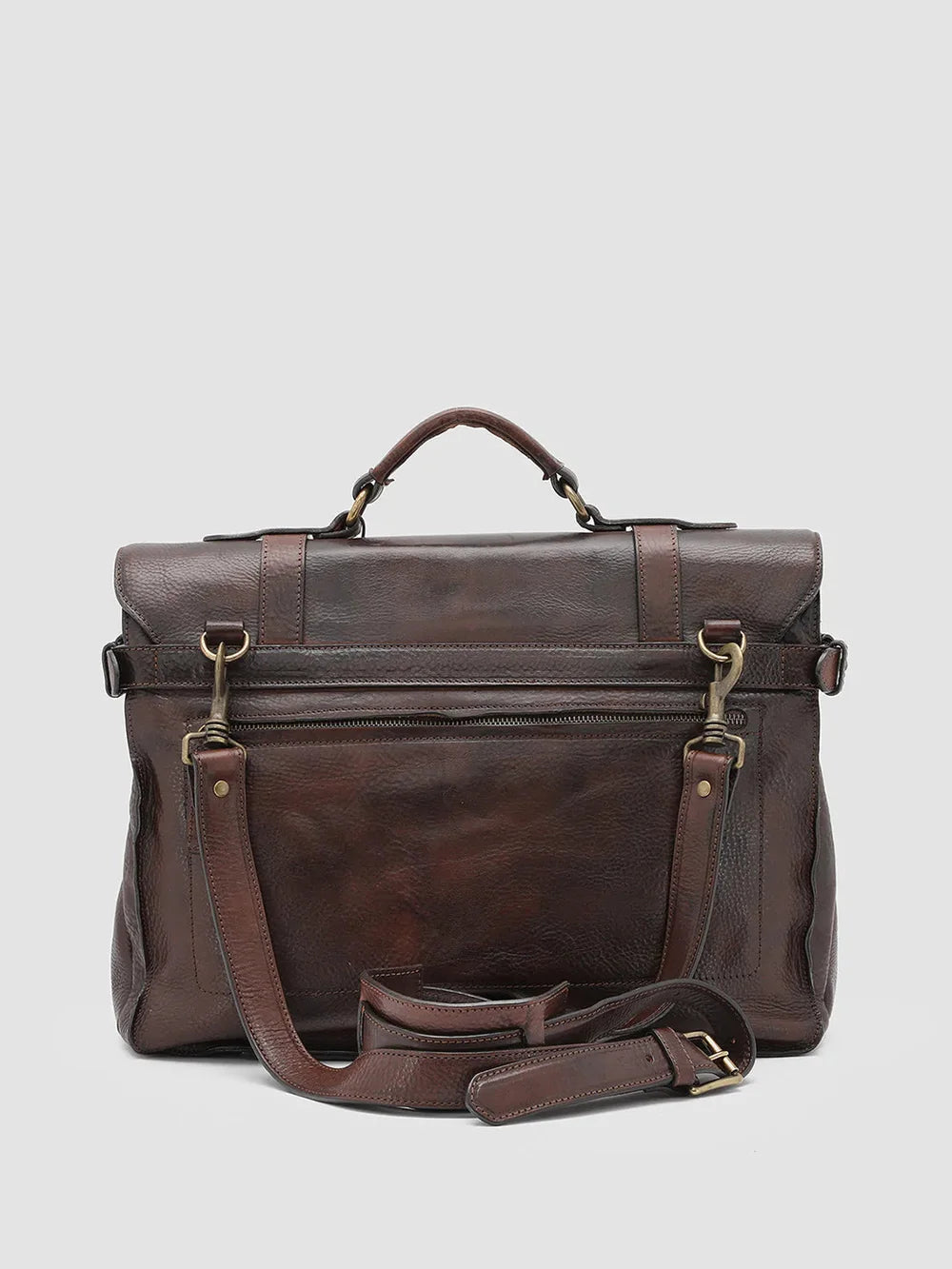 Mens Light Brown Leather Bag: RARE 26 Officine Creative - 4