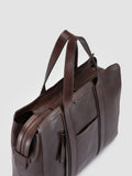 RARE 049 - Braune Aktentasche aus Leder - thumb image 2,side view