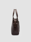RARE 049 - Braune Aktentasche aus Leder - thumb image 3,side view