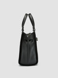 SADDLE 07 - Black Leather Handle Bag - thumb image 3,side view