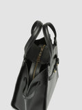 SADDLE 07 - Black Leather Handle Bag - thumb image 4,side view