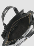 SADDLE 009 - Black Leather Hand Bag - thumb image 2,side view