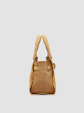 SADDLE 026 - Beige Suede Handle Bag - thumb image 4,side view