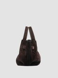 SADDLE 028 - Brown Suede Handle Bag - thumb image 9,side view
