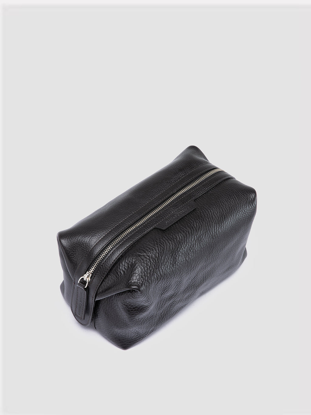 VANITY CASE 001 - schwarze Ledertasche - image 2,side view