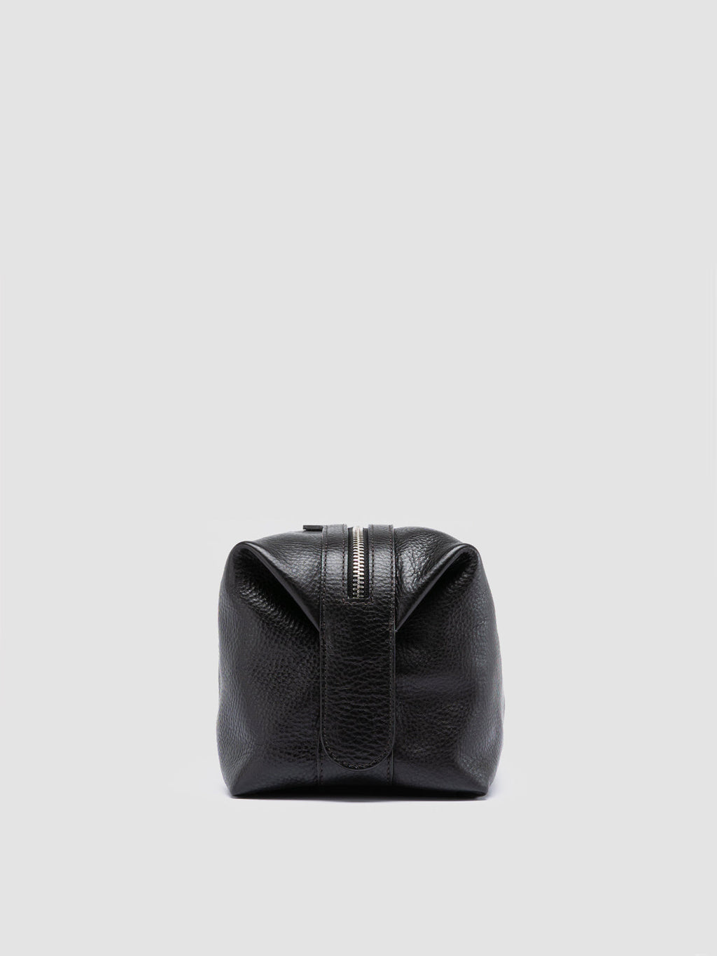 VANITY CASE 001 - schwarze Ledertasche - image 3,side view