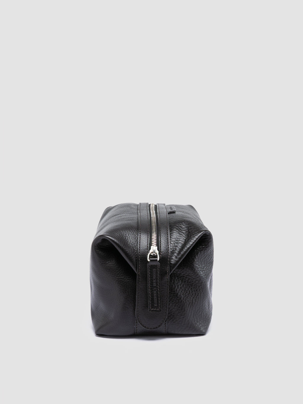 VANITY CASE 001 - schwarze Ledertasche - image 5,side view