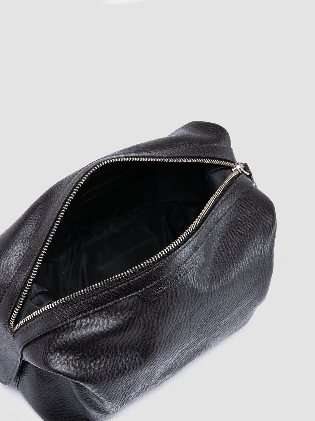 VANITY CASE 001 - schwarze Ledertasche - image 6,side view