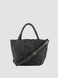VICKY 001 - Schwarze Henkeltasche aus Leder - thumb image 1,side view