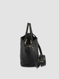 VICKY 001 - Schwarze Henkeltasche aus Leder - thumb image 6,side view