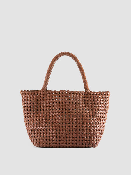 VICKY 001 - Brown Leather Handle Bag – Officine Creative