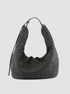 VICKY 002 - Black Leather Shoulder Bag