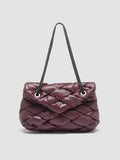 OC CLASS 053 Massive - Burgundy Leather Shoulder Bag