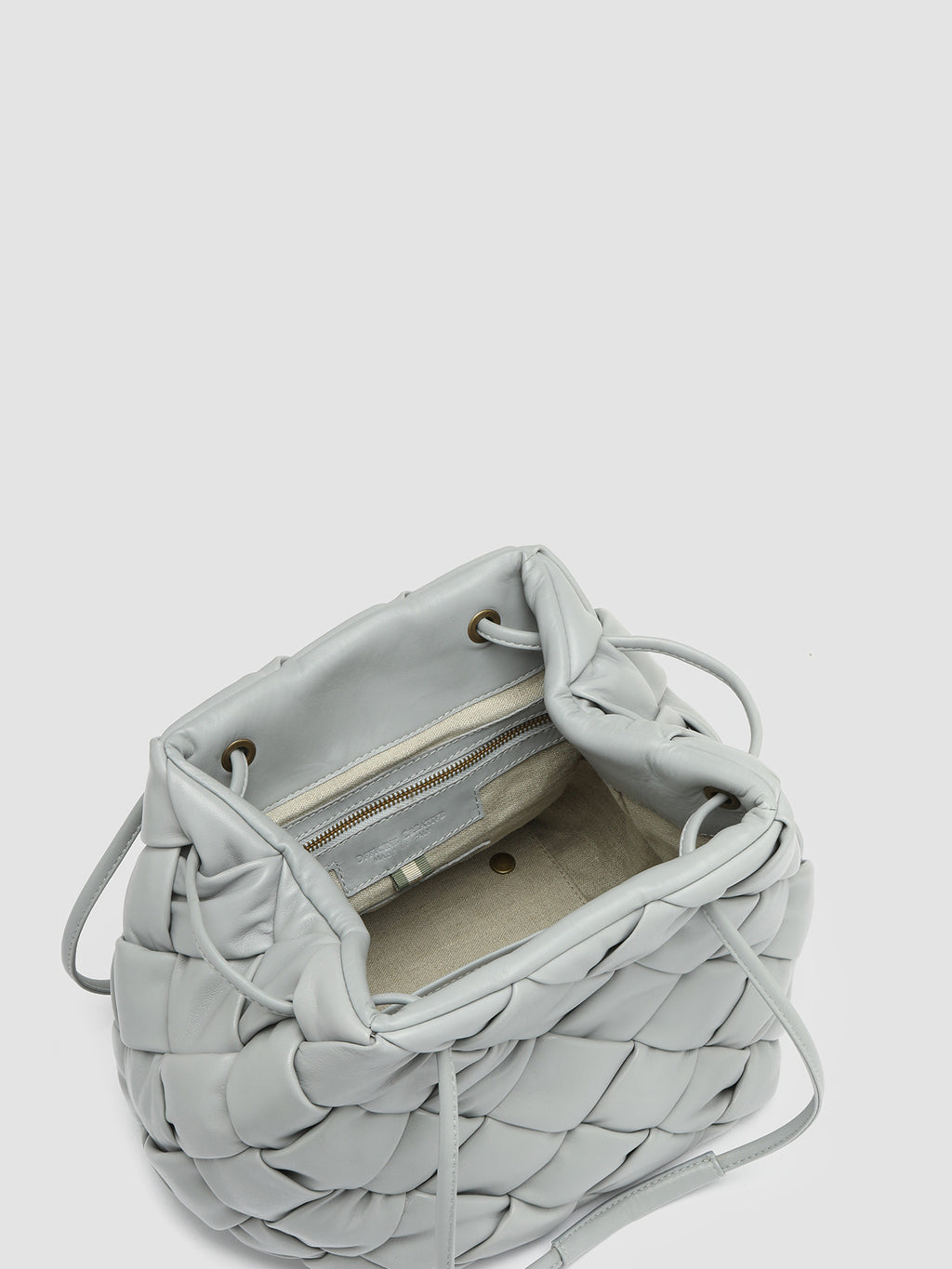 OC CLASS 059 Massive - Grey Leather Shoulder Bag