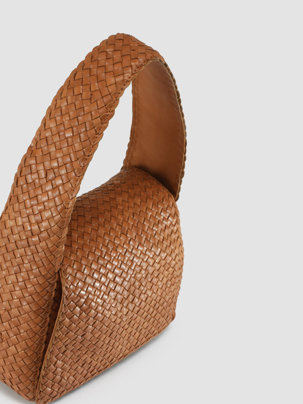 OC CLASS 062 Woven - Brown Leather Shoulder Bag