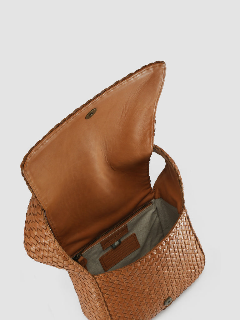 OC CLASS 062 Woven - graue Umhängetasche aus Leder