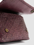 OC CLASS 46 - Burgundy Leather Crossbody bag