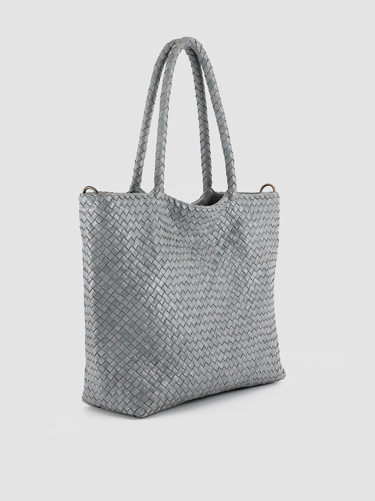 OC CLASS 511 Woven – Henkeltasche aus blauem Leder