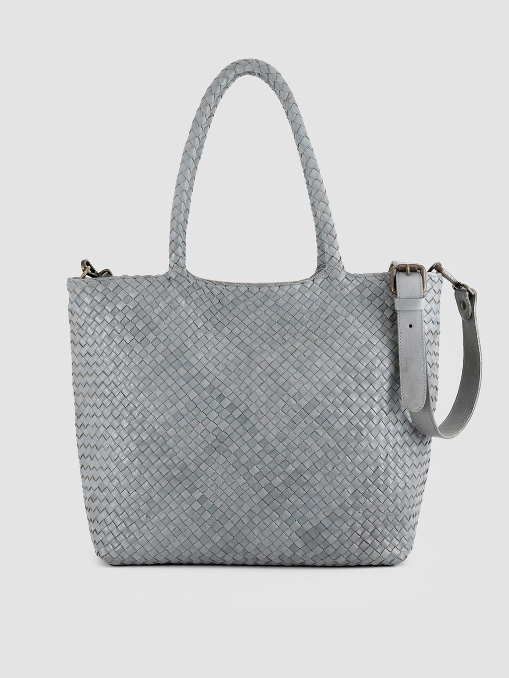 OC CLASS 511 Woven – Henkeltasche aus blauem Leder