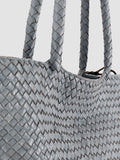 OC CLASS 511 Woven – Henkeltasche aus blauem Leder