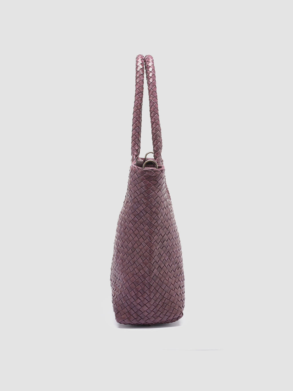 OC CLASS 511 Woven - Burgundy Leather Handle Bag