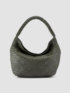 OC CLASS 09 - Green Woven Leather Tote Bag