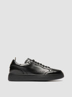THE ANSWER 101 - Schwarze Low-Top-Sneaker aus Leder