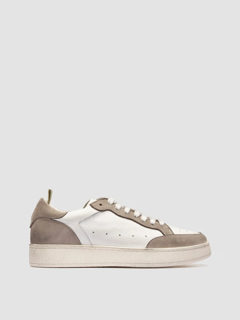 THE ANSWER 101 - White Nubuck Low Top Sneakers