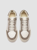 THE ANSWER 101 - White Nubuck Low Top Sneakers - thumb image 2,side view