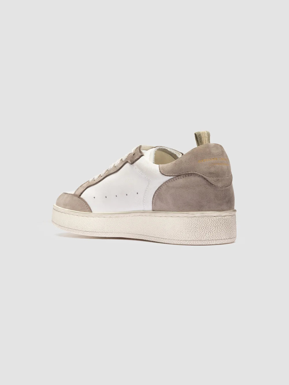 THE ANSWER 101 - White Nubuck Low Top Sneakers - image 4,side view