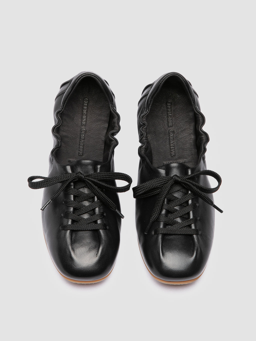 BALLET 101 - Black Leather Sneakers - image 2