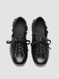BALLET 101 - Black Leather Sneakers - thumb image 2,side view
