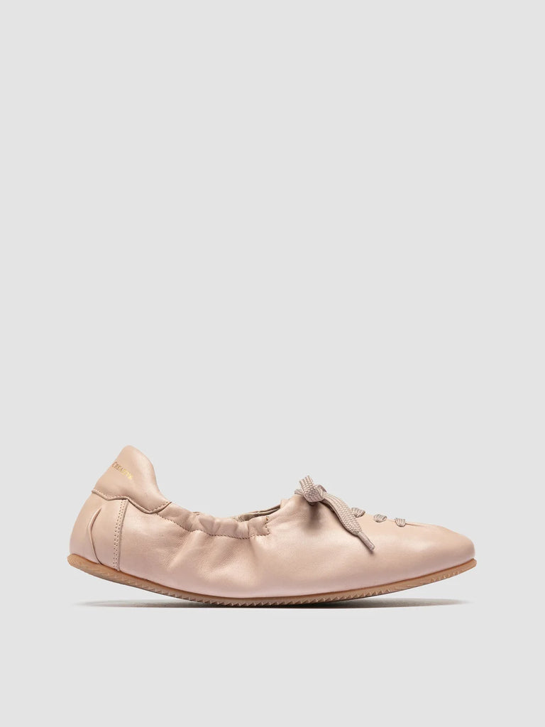 BALLET 101 - Ivory Leather Sneakers