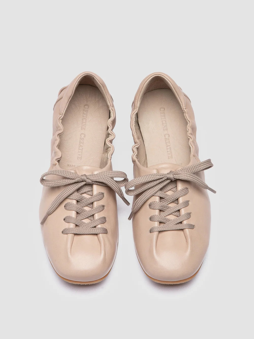 BALLET 101 - Ivory Leather Sneakers - image 2